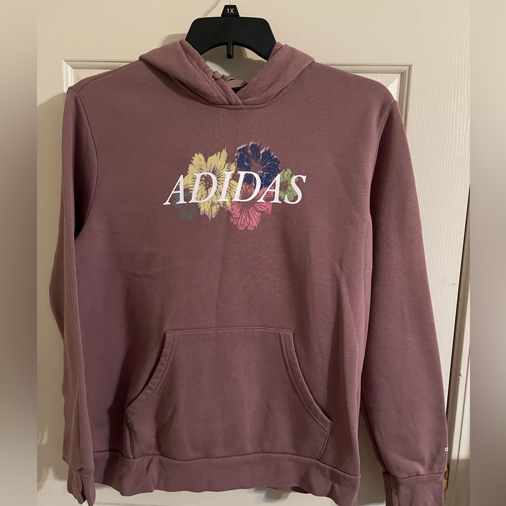 💜ADIDAS💜 Hooded Sweatshirt-Ladies L